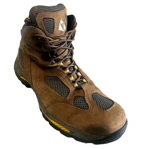 VASQUE Breeze GoreTex Mens 13M Hiking Boots Brown Leather Nubuck Vibram 7462